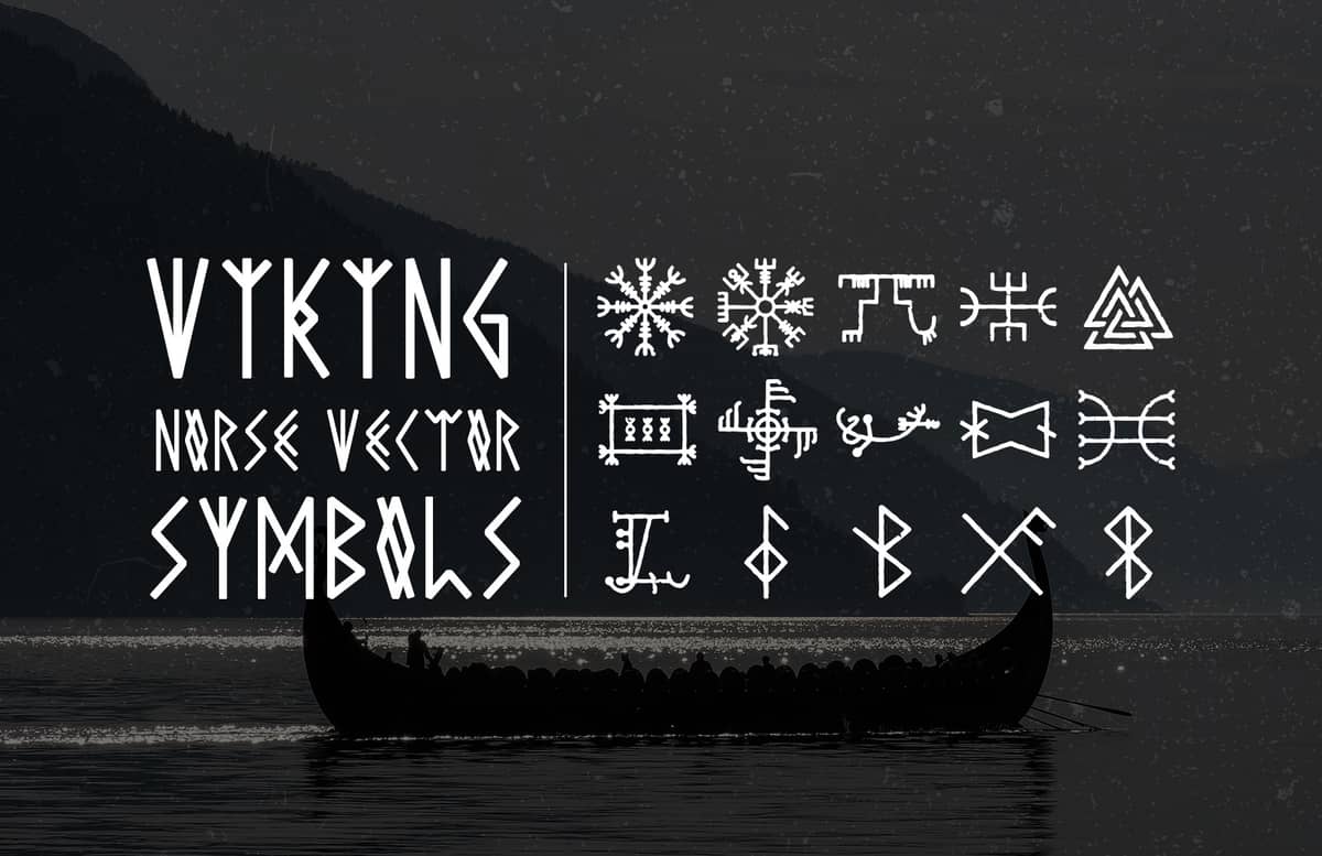 Viking Norse Vector Symbols Preview 1