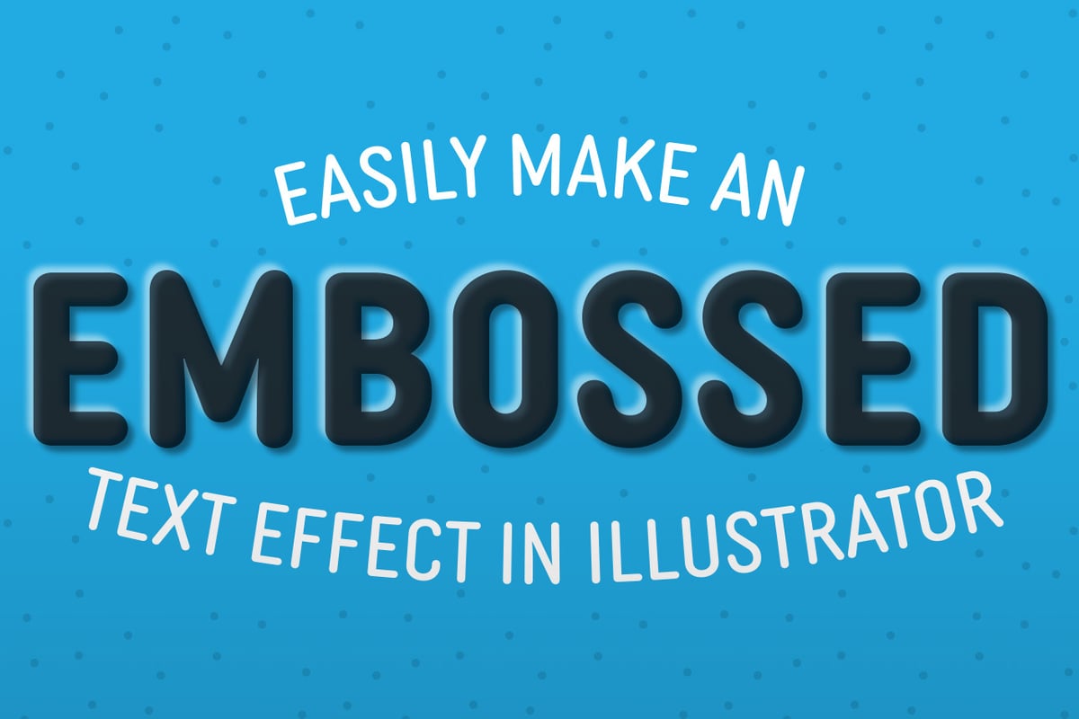 Easily Make an Embossed Text Effect in Illustrator — Medialoot