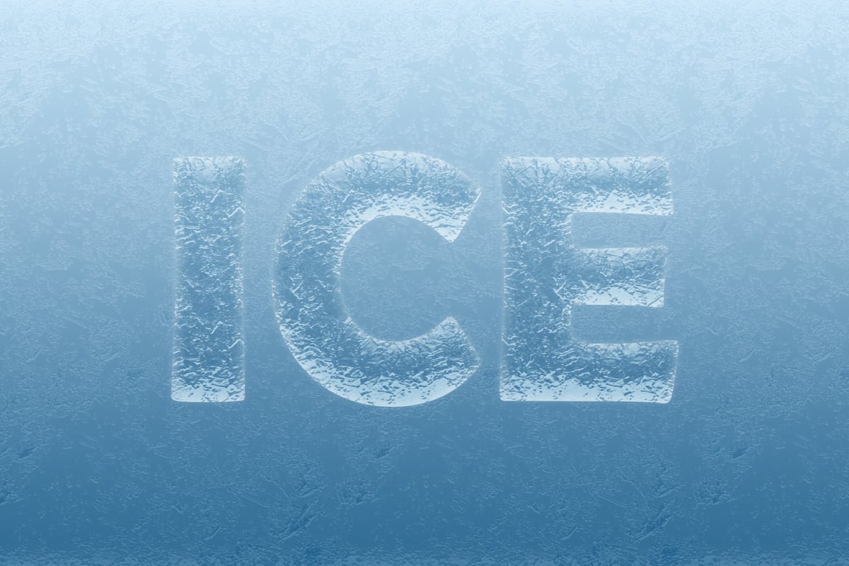 How to Make an Ice text Effect in for That Freezing Feeling