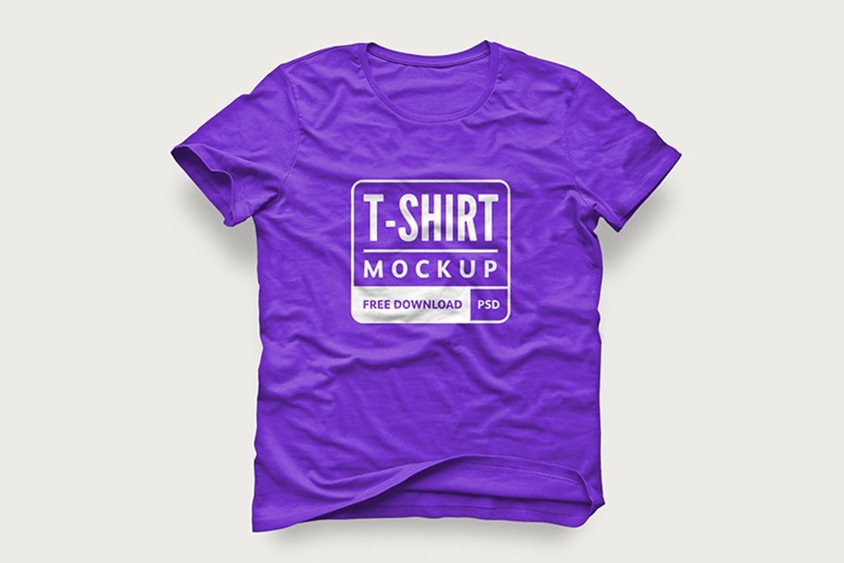 Free T-Shirt Design Mockup — Medialoot