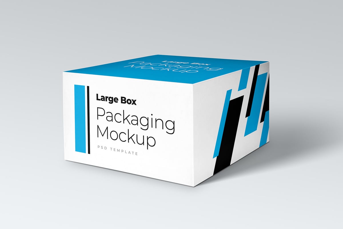 Download Free Large Box Packaging Mockup — Medialoot