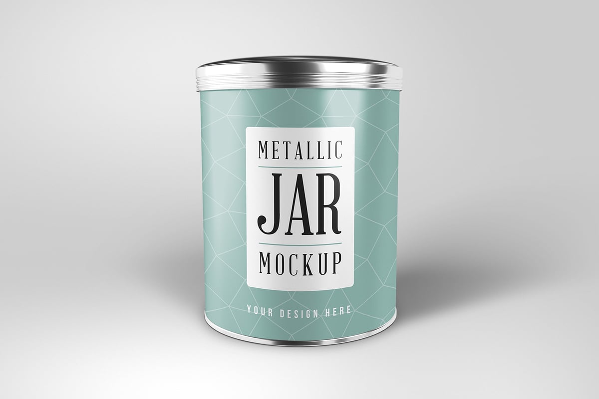Download Round Metallic Jar Mockup Medialoot PSD Mockup Templates