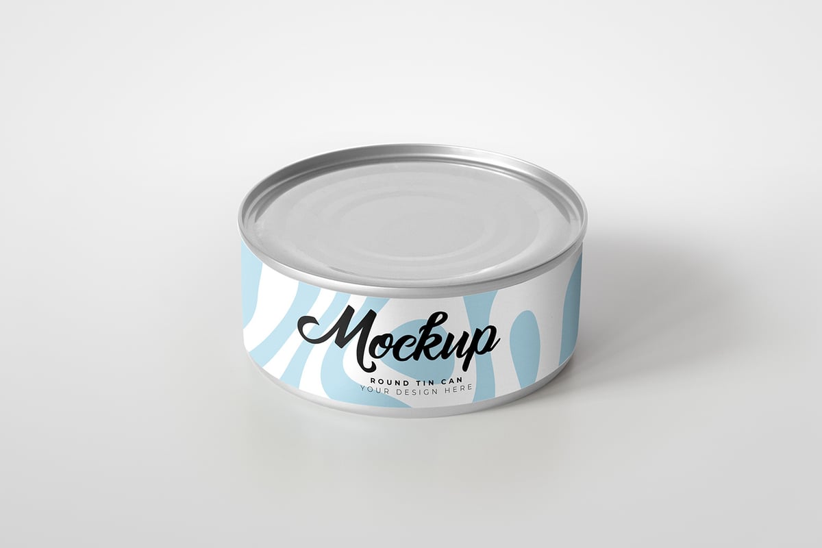 Download Round Tin Can Mockup Medialoot