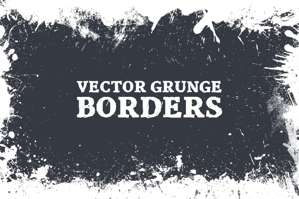 grunge vector border