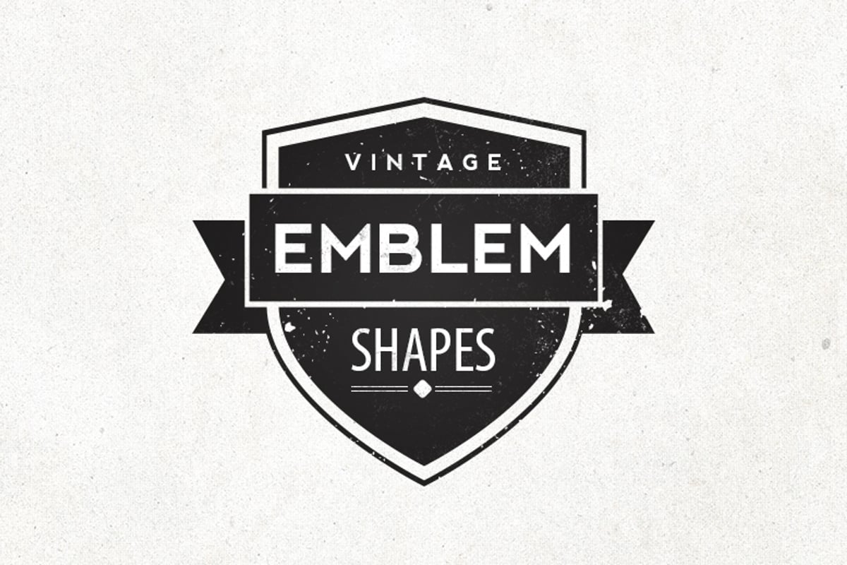 vintage logo shapes