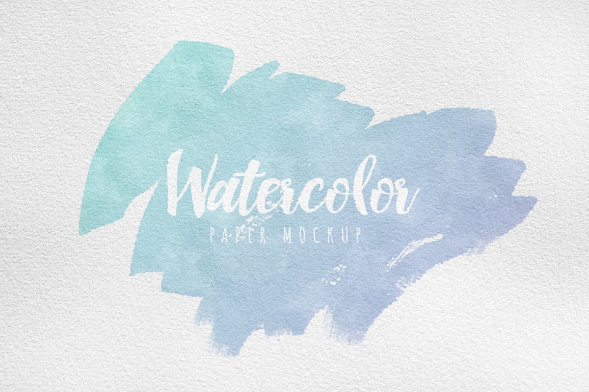 Watercolor Paper Mockup — Medialoot
