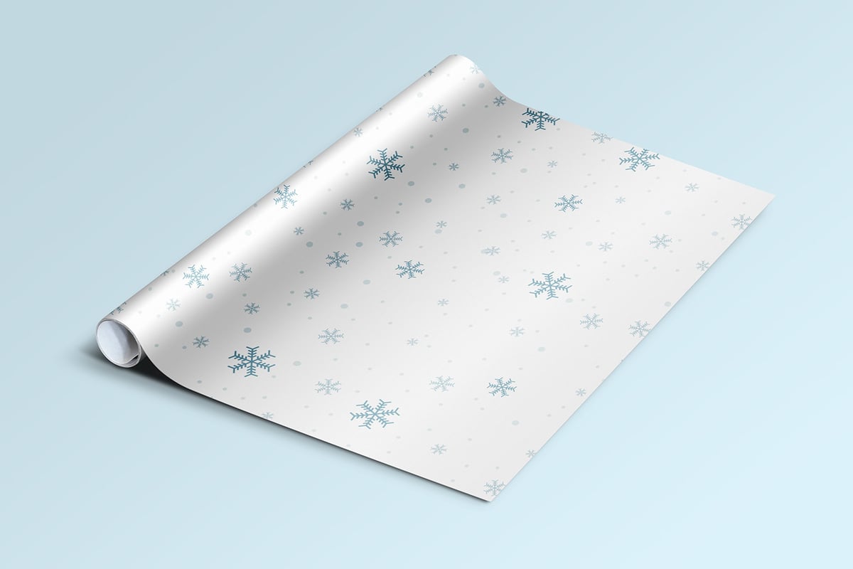 Gift wrap paper mockup free information