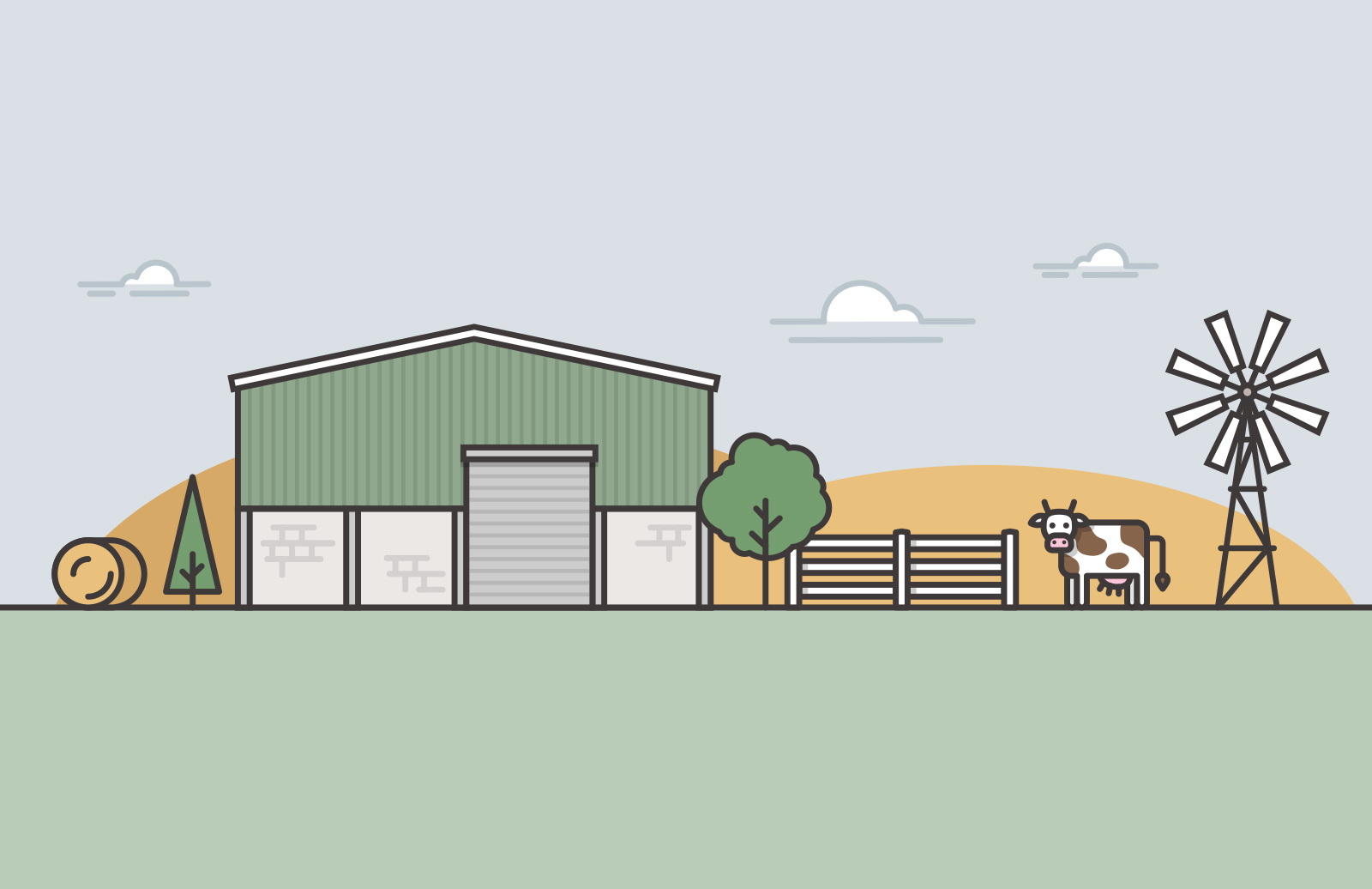 Farm Vector Illustrations — Medialoot