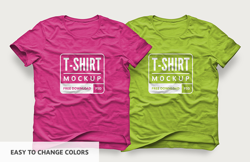 Download Free T-Shirt Design Mockup | Medialoot