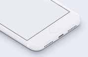 Download 3D White iPhone Mockup | Medialoot