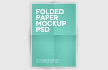 Folded Paper Mockup Wegraphics