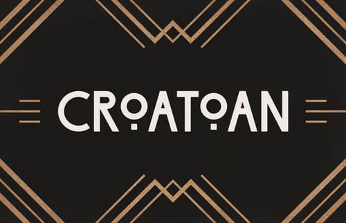 Croatoan - Art Deco Headline Font