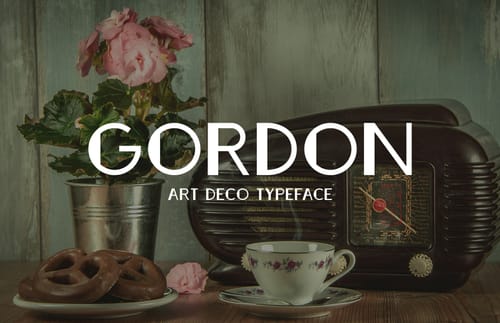 Gordon - Art Deco Typeface