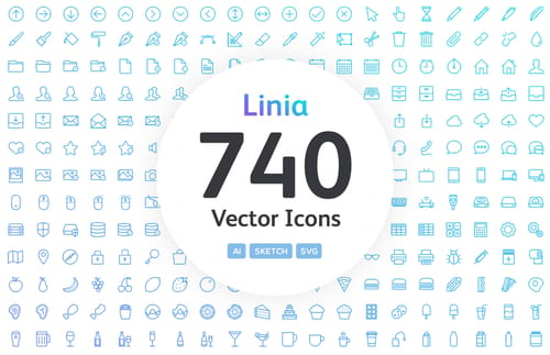 Linia - Line Vector Icons