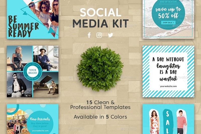 Download Best Social Media Kit Templates For Your Blog Or Brand Medialoot