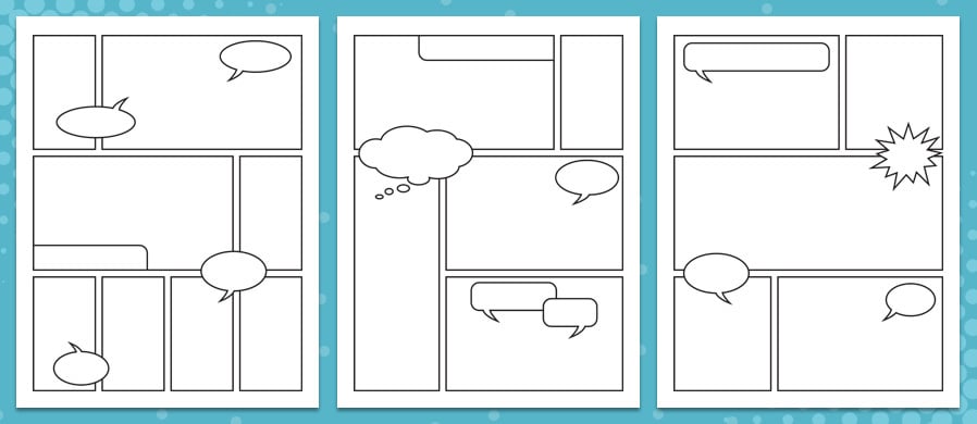 Featured image of post Comic Book Panels Template - A story or message in one or more panels.