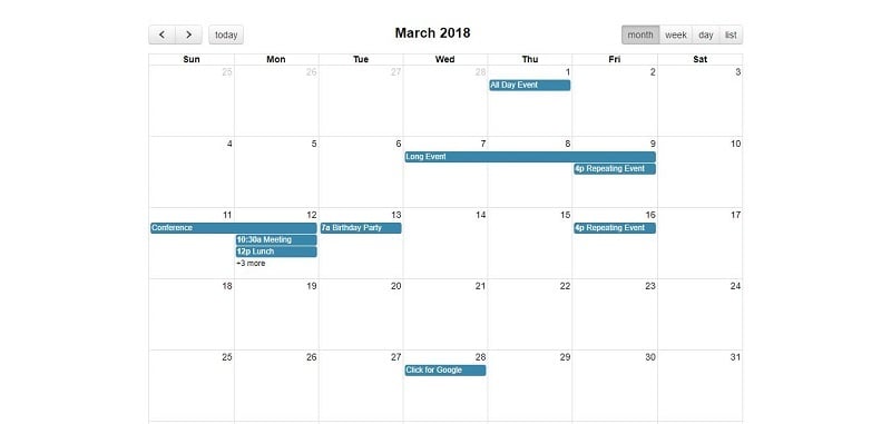 16 Bootstrap Calendar Templates To Plug Play Medialoot