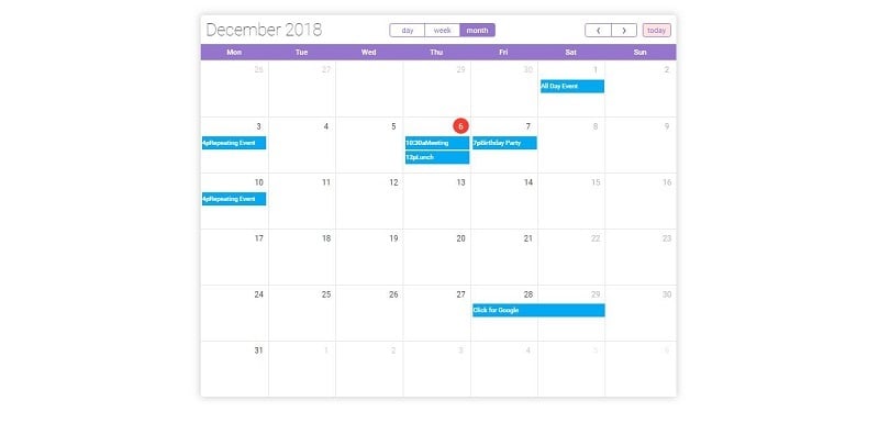 16 Bootstrap Calendar Templates To Plug Play Medialoot