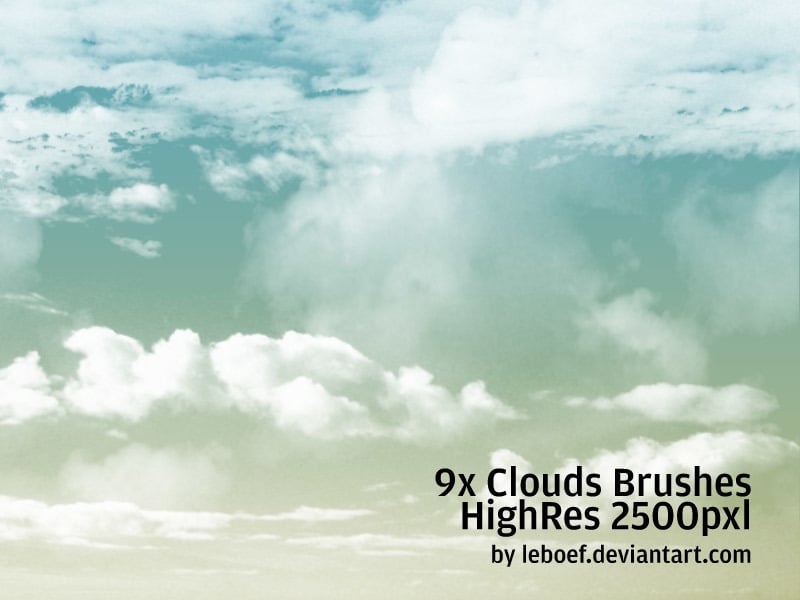 21 Stunningly Realistic Cloud Brushes for Photoshop, free and premium —  Medialoot
