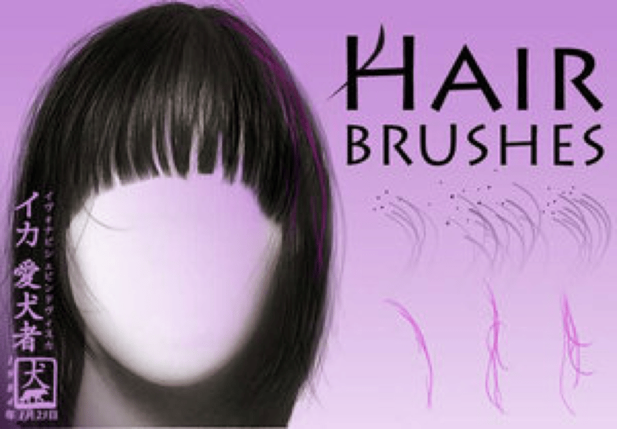 32 Gorgeous Hair Brushes for Photoshop — Medialoot