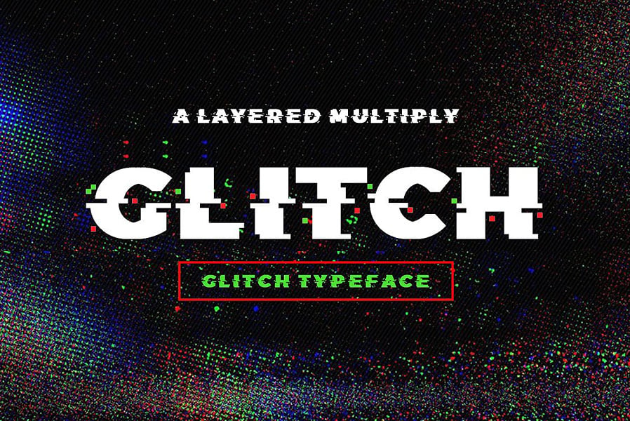 10 Best Glitch Fonts Effects Of 2018 Medialoot
