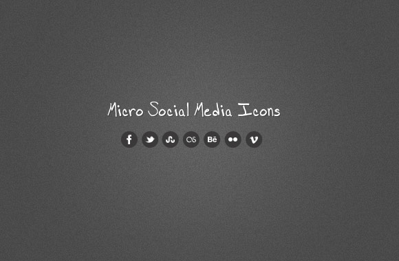 Micro Social Media Icons