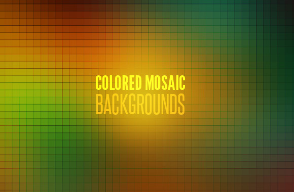 Colored Mosaic Backgrounds