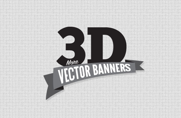 More 3D Vector Banners