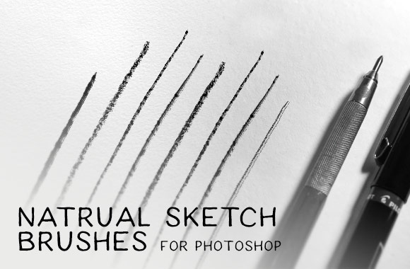 Natural Sketch Brushes for Photoshop