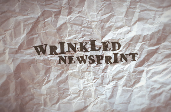 16 Perfectly Wrinkled Newsprint Textures
