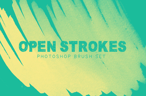 Open Strokes - Photoshop Brush Set