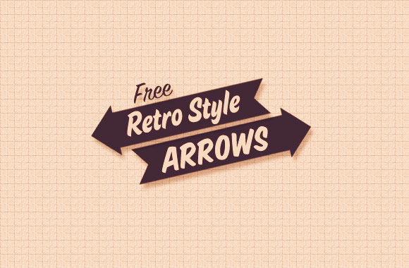 Free Retro Style Arrow Vectors