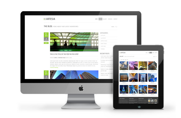 Artesia - A Free Website PSD Template