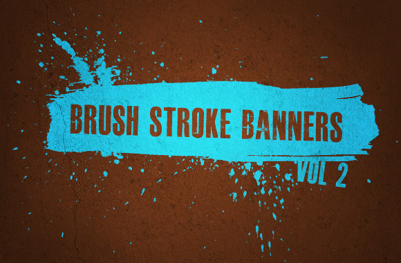 Brush Stroke Banners Vol 2
