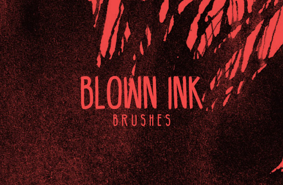 Blown Ink Photoshop Brushes