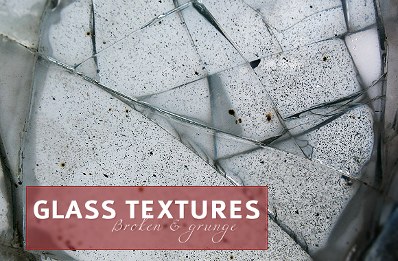 Broken and grunge glass textures