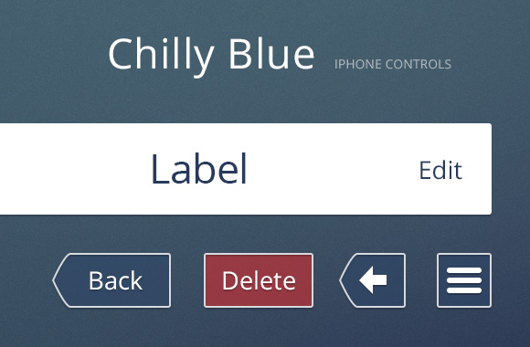 Chilly Blue iPhone Controls