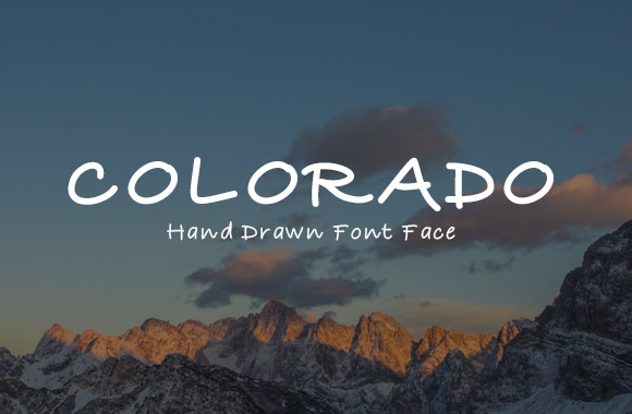 Colorado - A Hand Drawn Type Face