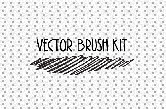 Vector Cross Hatch Brush Kit