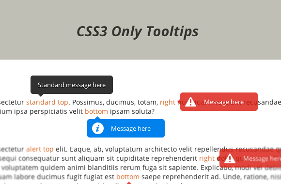 CSS3 Only Tooltips
