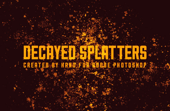 Decayed Splatters for Adobe Photoshop
