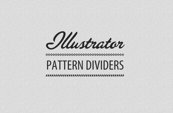 Divider Patterns Illustrator Brush Set