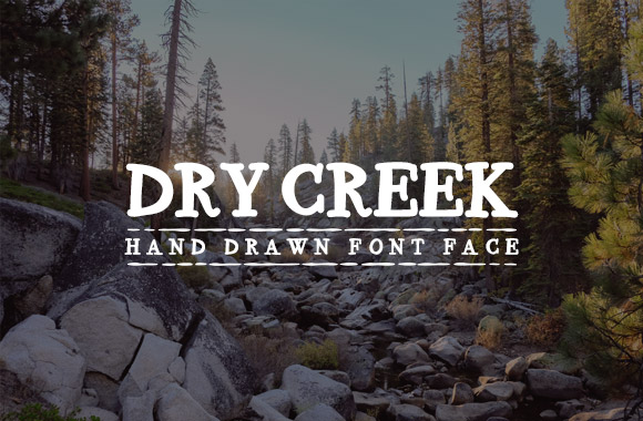 Dry Creek - Hand Drawn Font Face