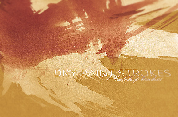 Dry Paint Strokes Brushes Vol1