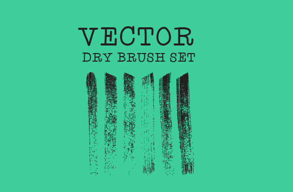 Vector Dry Brush Set