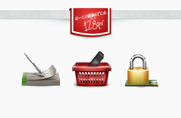 E-commerce icons 128px Vol1