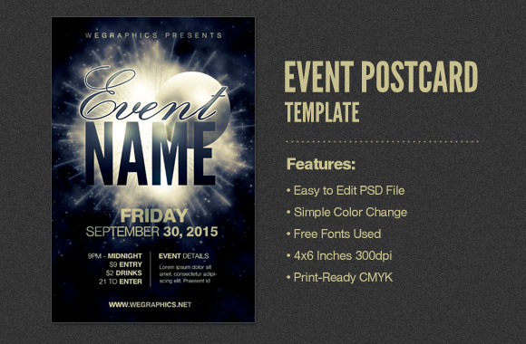 Event Postcard / Flyer Template Vol2