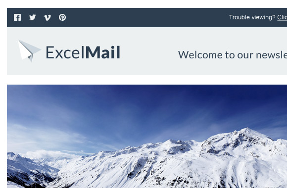 ExcelMail - Email Newsletter PSD Template