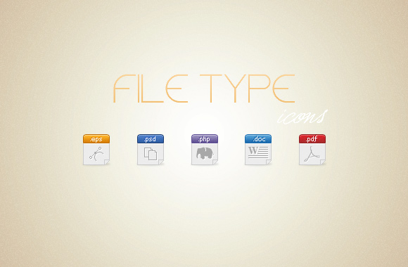 File Type icon set