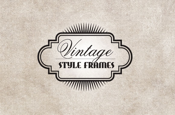 Vintage Style Vector Frames